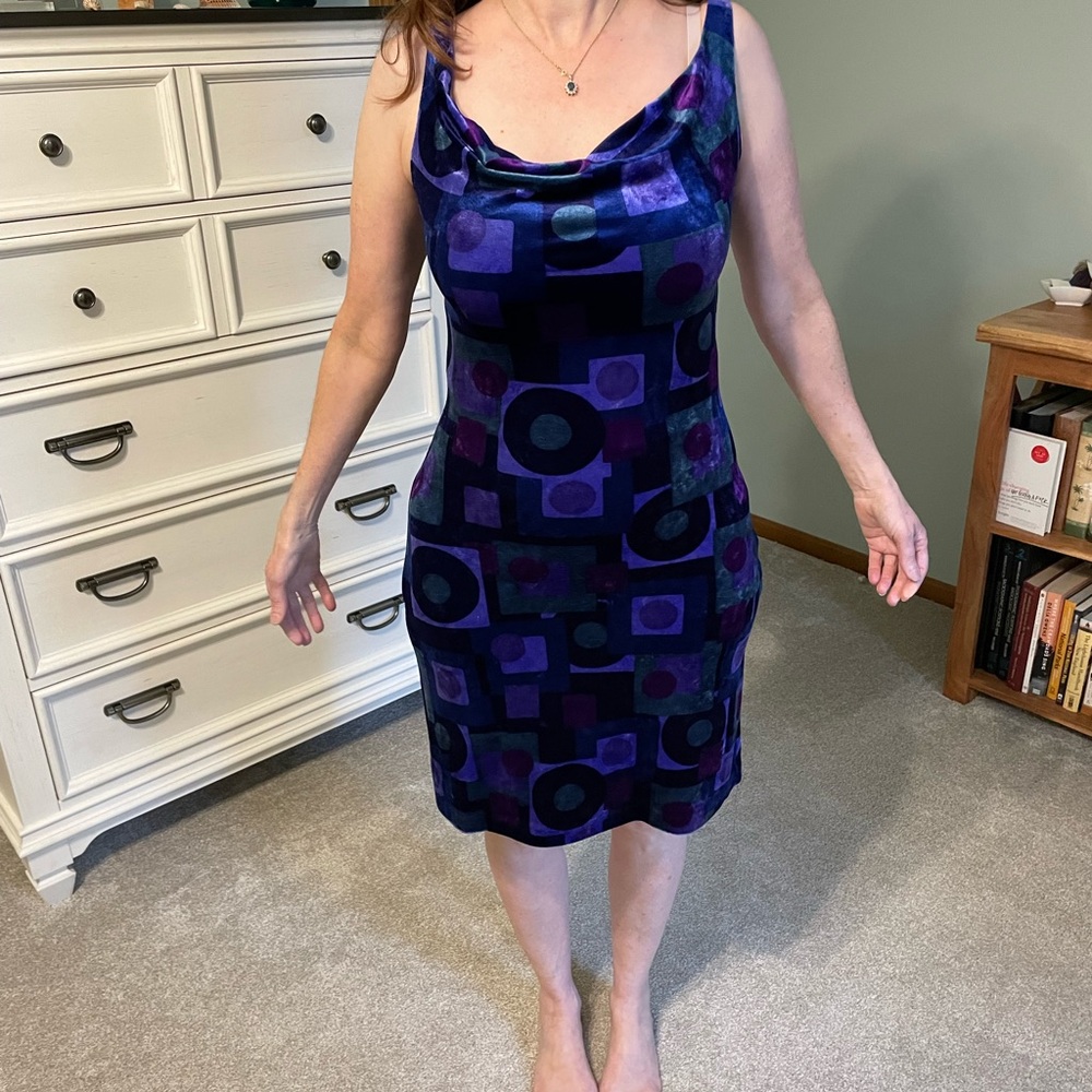 60’s style velvet dress